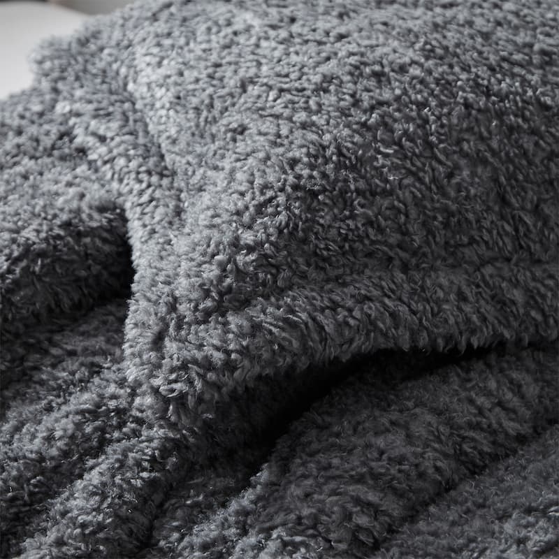 Pumi - Coma Inducer® Oversized Comforter Set - Dark Gray