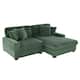 118.4"W Plush Modular Sectional Sofa with Pillows