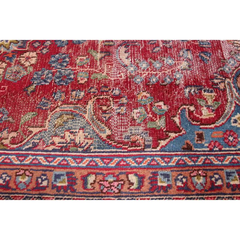 ECARPETGALLERY Hand-knotted Antalya Vintage Burgundy Wool Rug - 6'1 x 9'3