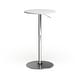 preview thumbnail 2 of 20, Porch & Den Oakberry 23-inch Wood Top Adjustable Bar Table White