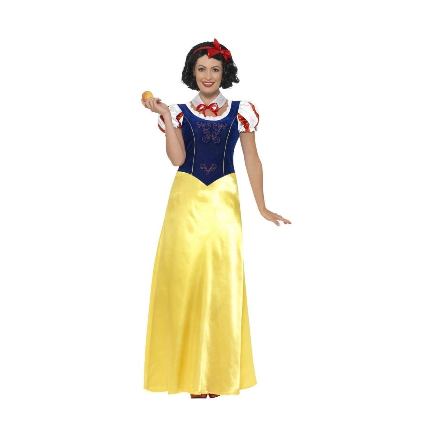 Shop 42 Navy Blue And Yellow Princess Snow Women Adult Halloween Costume Xs X Small Free Shipping Today Overstock 29183106