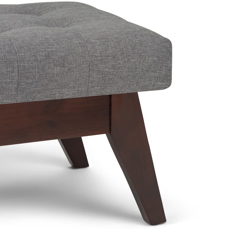 WYNDENHALL Tierney 40 inch Wide Mid Century Modern Rectangle Ottoman Bench