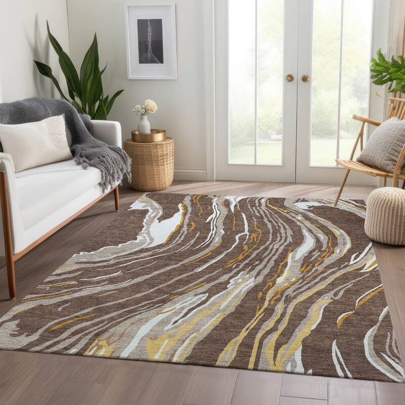 Premium Washable Super Soft Abstract Contemporary Mayfield Rug