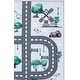 preview thumbnail 14 of 42, SAFAVIEH Kids Playhouse Machine Washable Slip Resistant Violanthi Neighborhood Road Rug