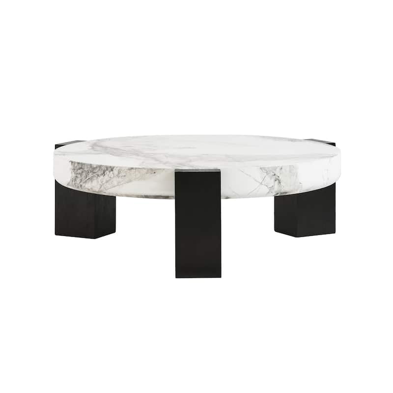 Set of 2 Round Nesting Coffee Table Set - coffee table