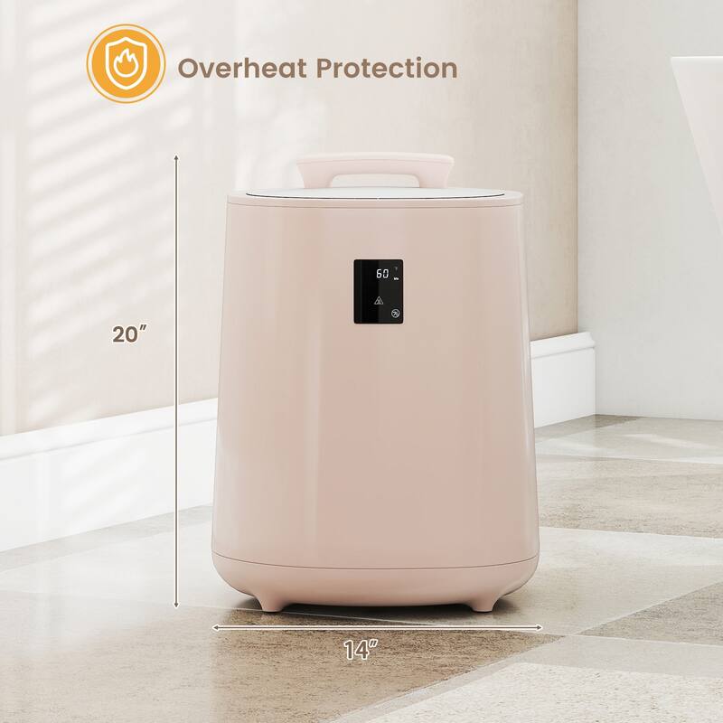 18L Large Towel Warmer with LED Display and Auto Shut off-Pink