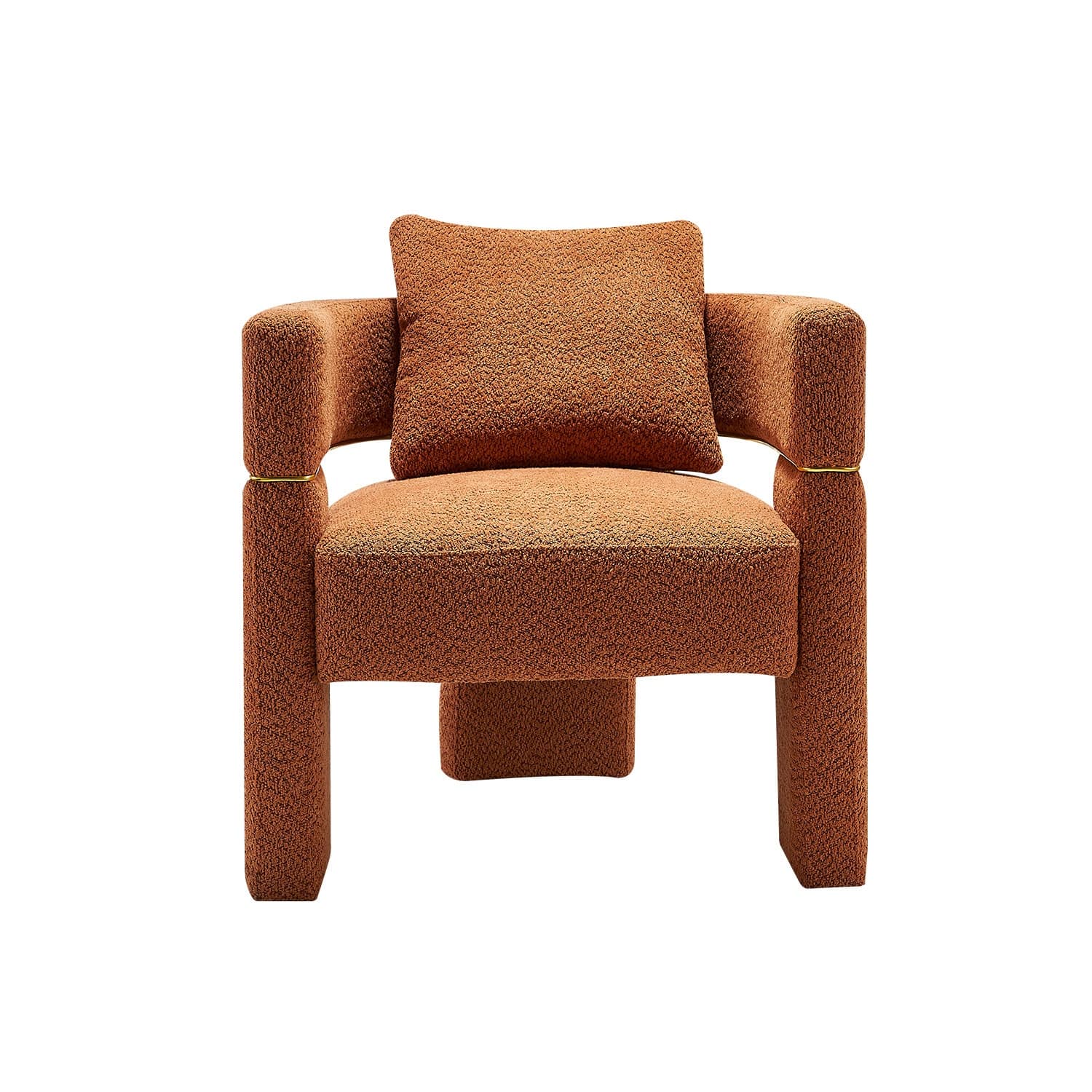 Boucle Upholstered Accent Chair 30.51W 29.13D 34.65H - Bed Bath ...