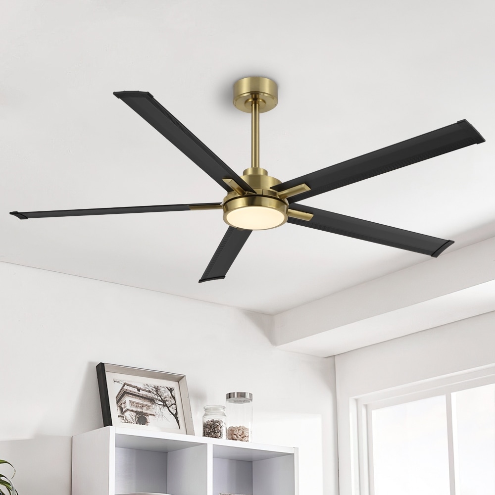 MLiAN 60 In. 5 Aluminium Blades Indoor LED Ceiling Fan with Remote, Smart Ceiling Fan - 60"