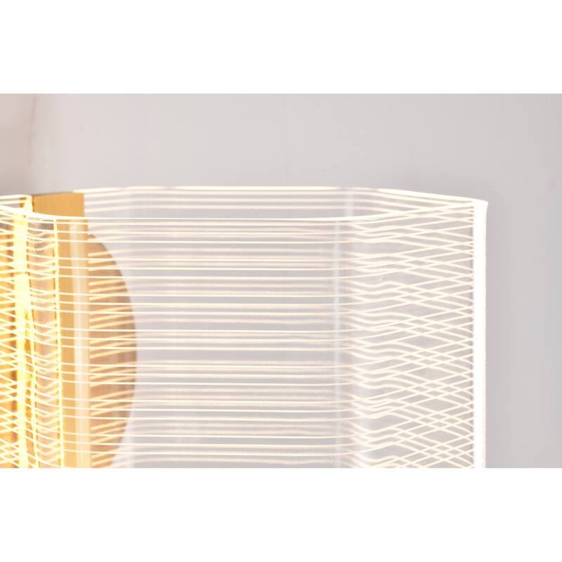 Kenzo LED 1 Light Wall Sconce Vintage Brass Finish Light Guide Panel - Polished Anodized Bronze