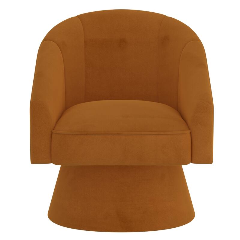 Modern Velvet Swivel Accent Chair -
