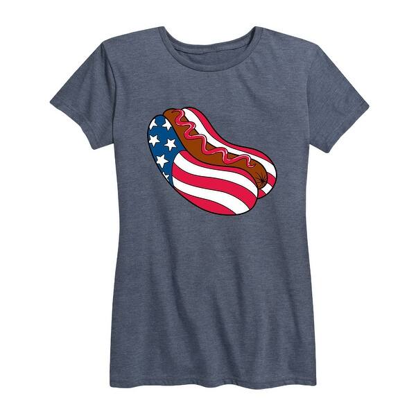 Shop Hotdog American Flag Patriotic Memorial Day Women S Short