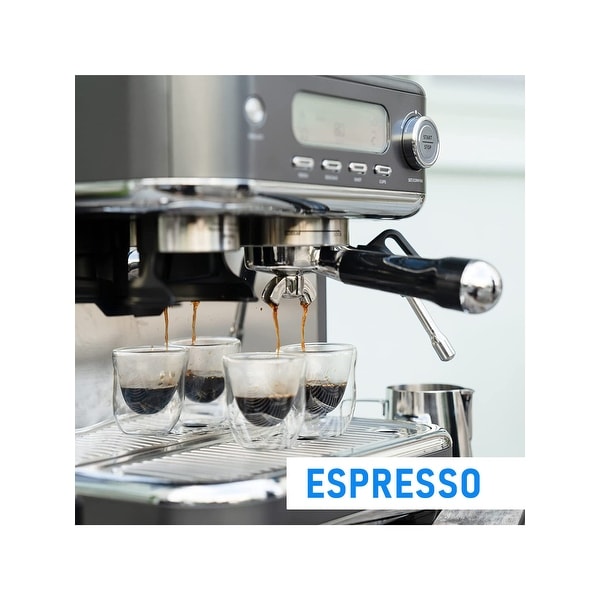 Cyetus Espresso Machine with Coffee Grinder and Milk Steam Wand