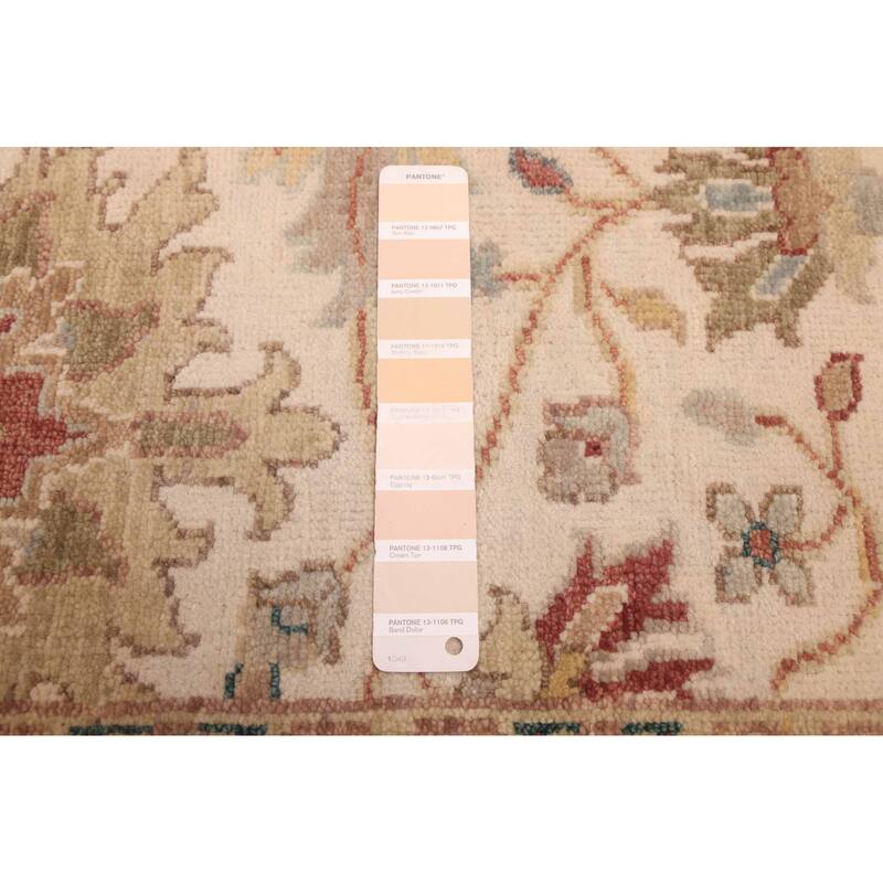 ECARPETGALLERY Hand-knotted Jules Serapi Ivory Wool Rug - 5'10 x 9'0