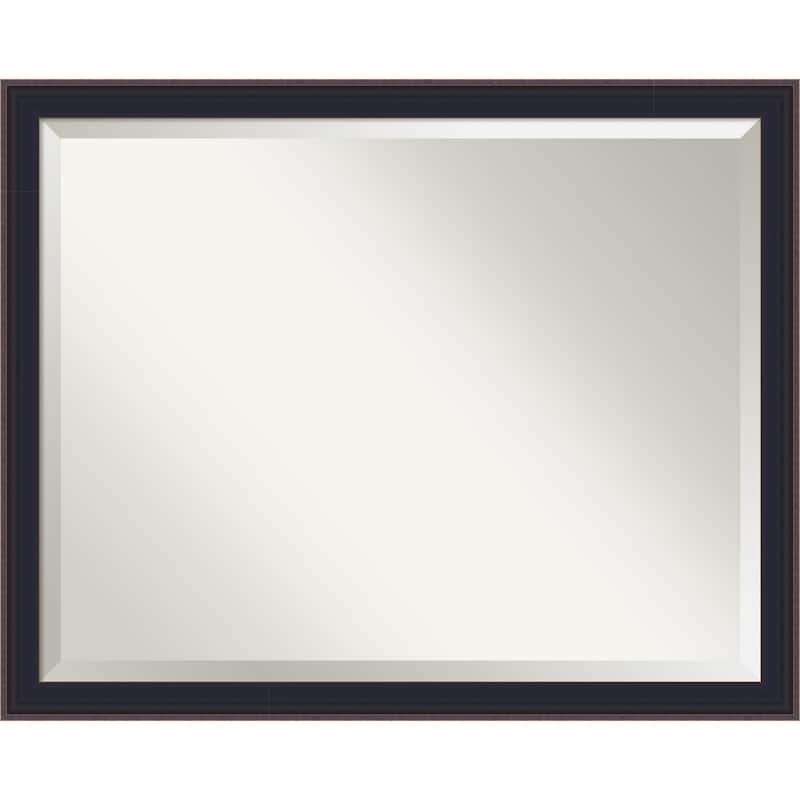 Havana Black Bronze Beveled Framed Bathroom Vanity Wall Mirror - Havana Black Bronze