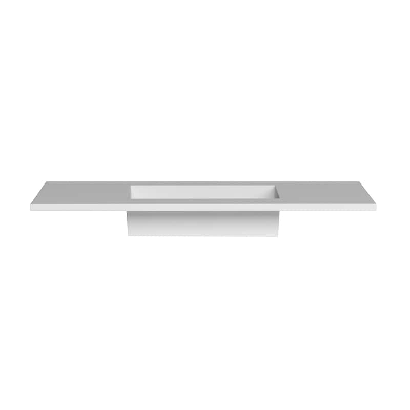 Serenity Solid-Surface Bathroom Vanity Top with Sink