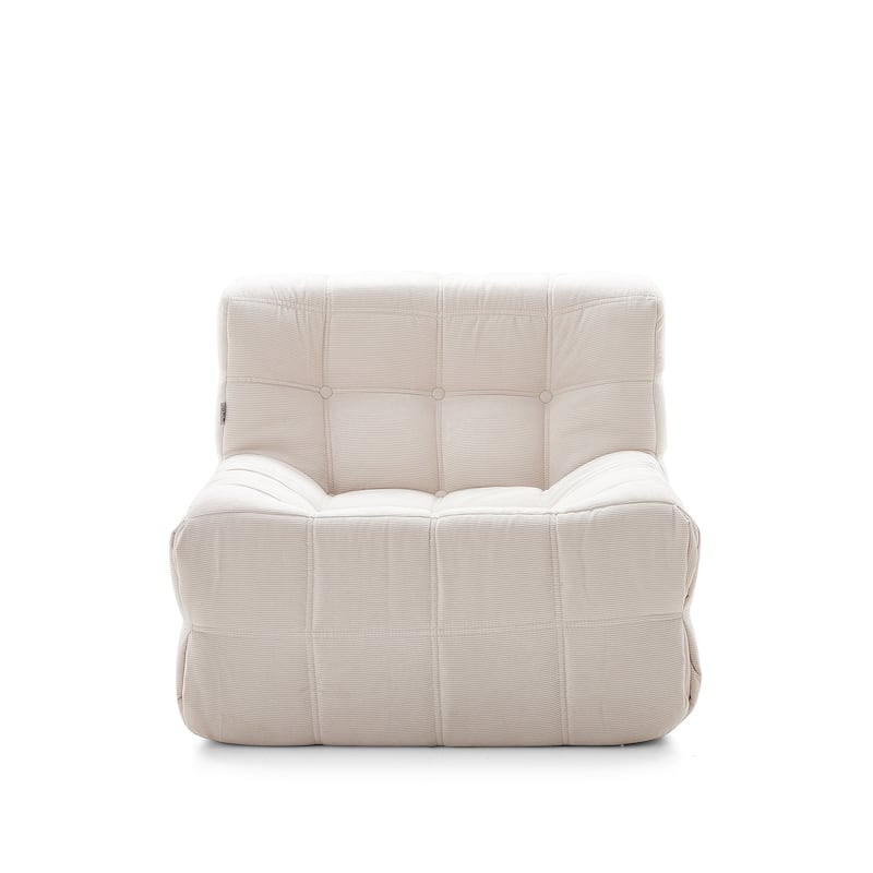 JASIWAY Modern Corduroy Fabric Upholstered Sofa