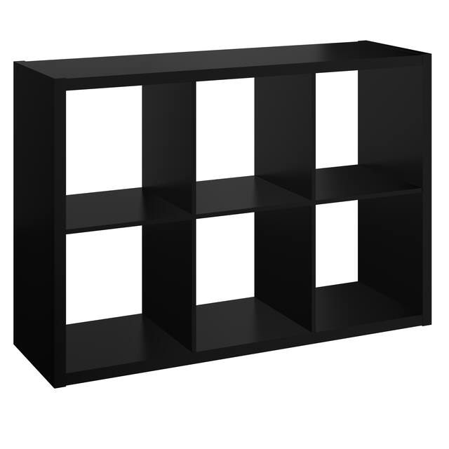 ClosetMaid 6-Cube Decorative Storage Organizer - Black