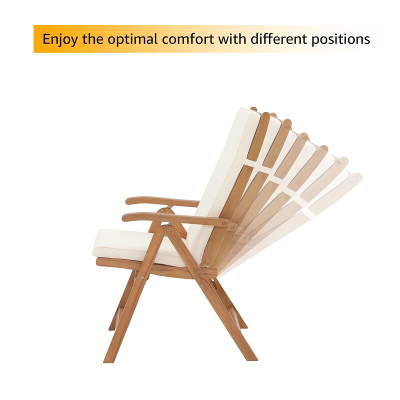 Outdoor 5 Pieces ACACIA Wood Dining Set Extendable Table