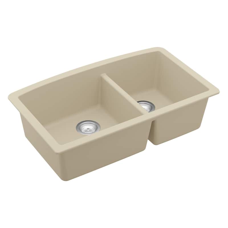 Karran Undermount Quartz Double Bowl Kitchen Sink