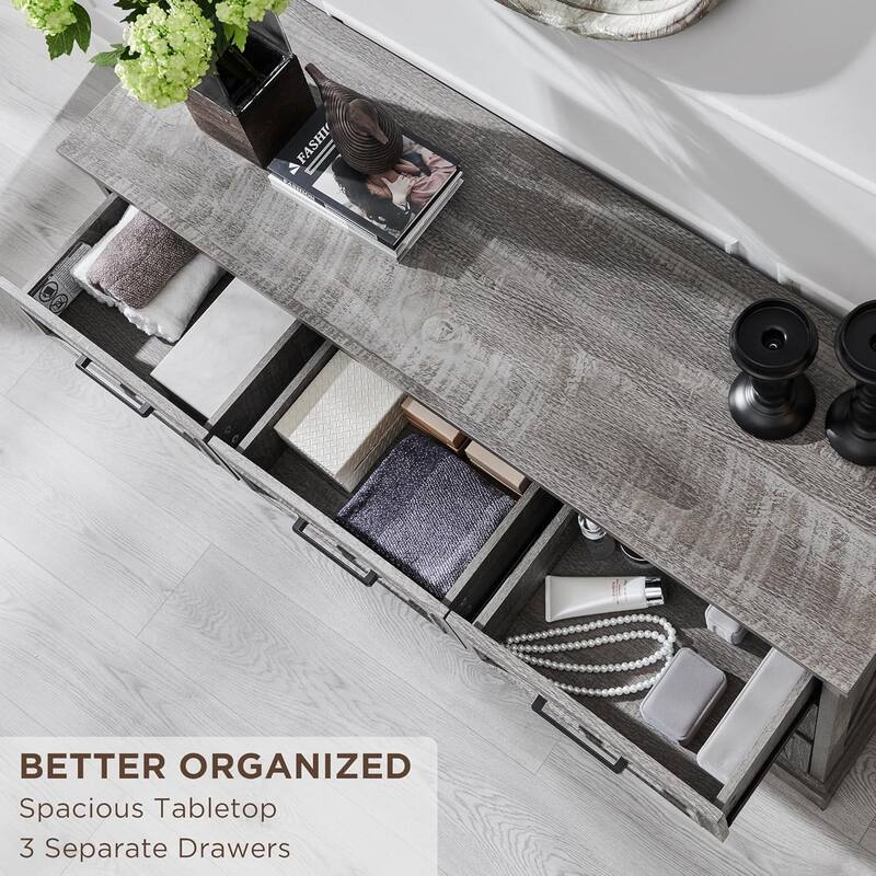 Farmhouse 7 Drawer Dresser for Bedroom, Chest of Drawers, TV Stand