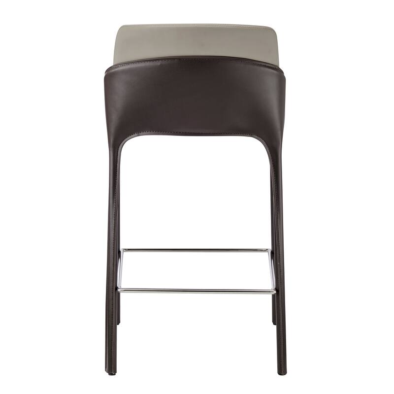 NPD Furniture Stella Faux Leather Counter Stool (Set of 2)