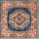 preview thumbnail 27 of 33, SAFAVIEH Bijar Araminta Traditional Distressed Oriental Rug 6'7" Square - Royal/Rust - Square