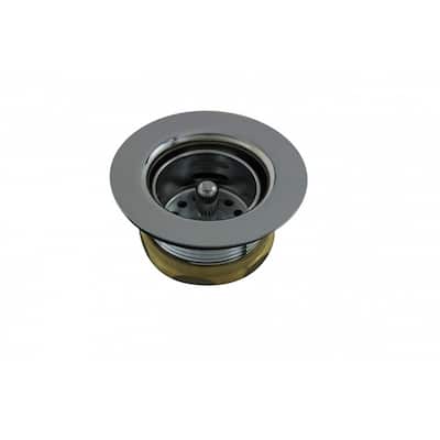 Chrome Nickel Plated Bar Sink Strainer Solid Brass with Bright Chrome Finish - 2-7/8" Drains Renovators Supply