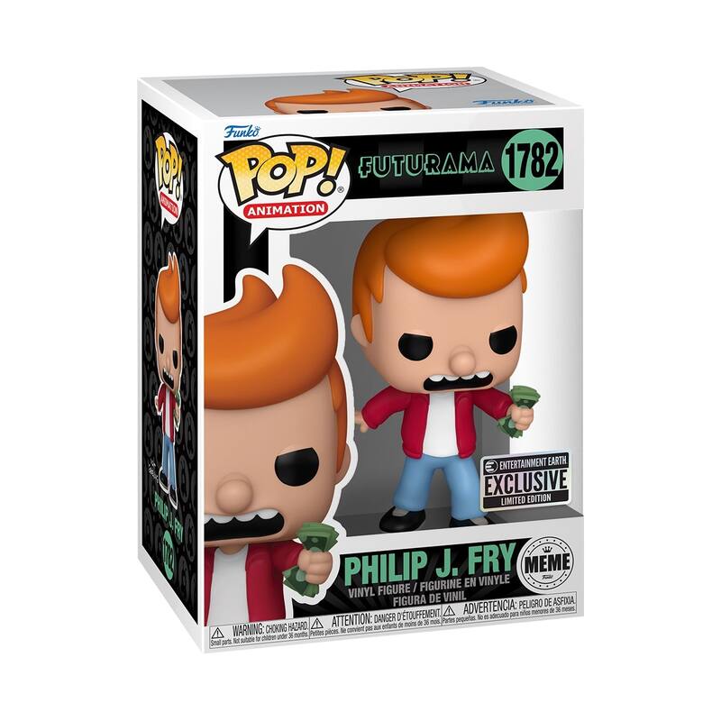 Funko POP! Animation Futurama Philip J. Fry Take My Money Meme Figure (#1782) - Multi-Color