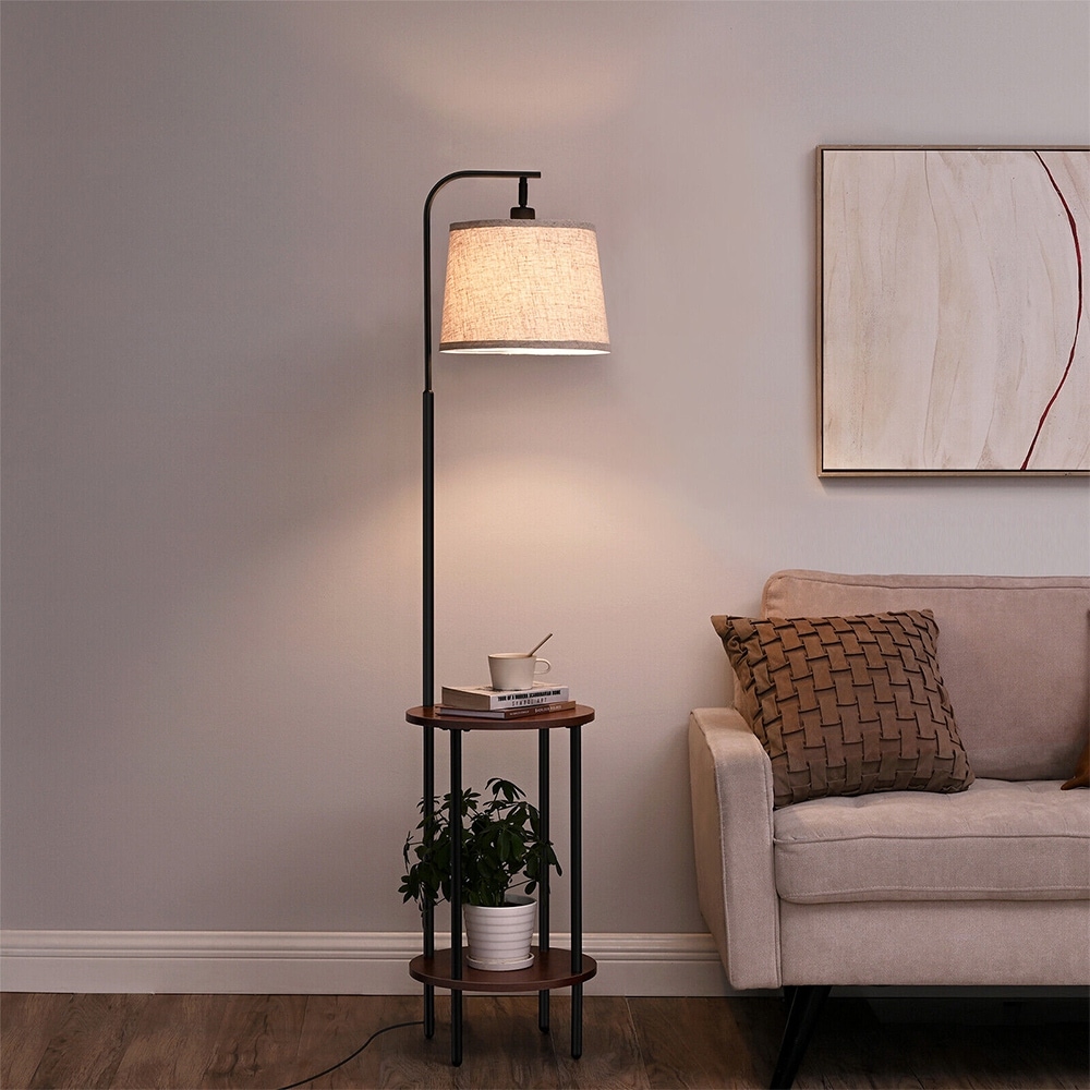 Bed bath and beyond floor lamp with shelves top