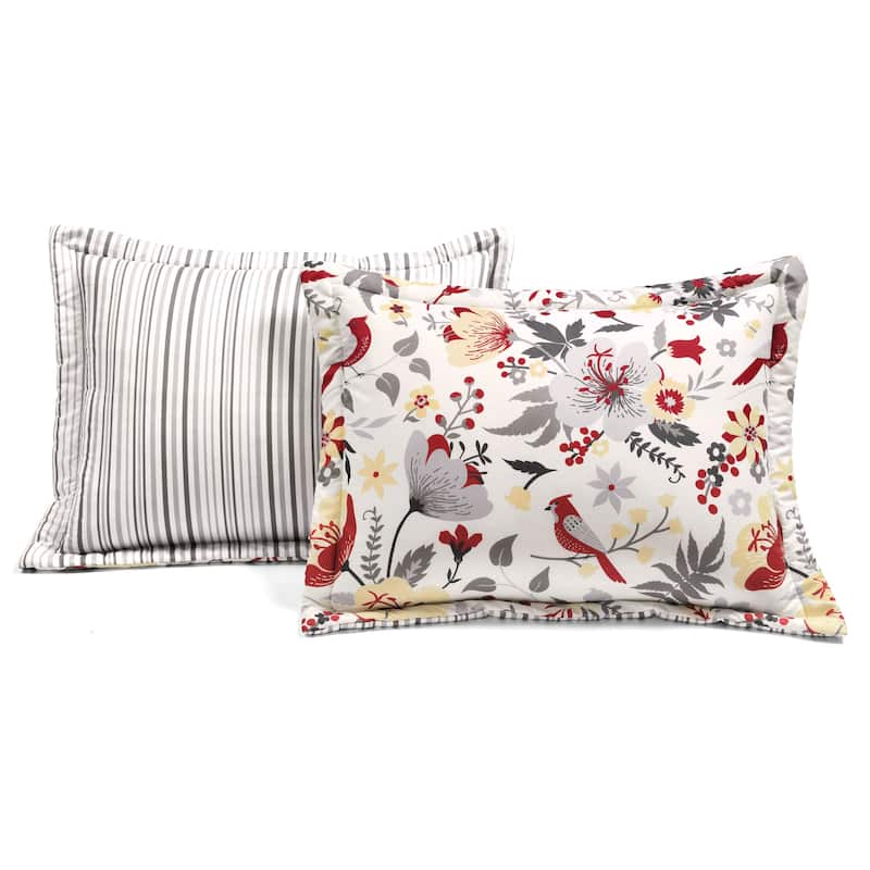 Lush Decor Blooming Garden Reversible 5 Piece Comforter Set