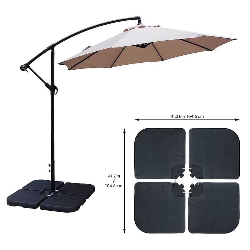 Maypex 130LBS Water Fill Offset Cantilever Umbrella Base