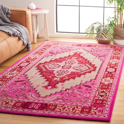 SAFAVIEH Handmade Bellagio Zyrafete Modern Oriental Wool Rug