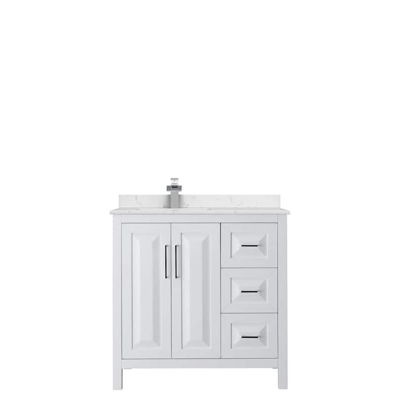 Daria 36-inch Single Vanity, Cultured Marble Top