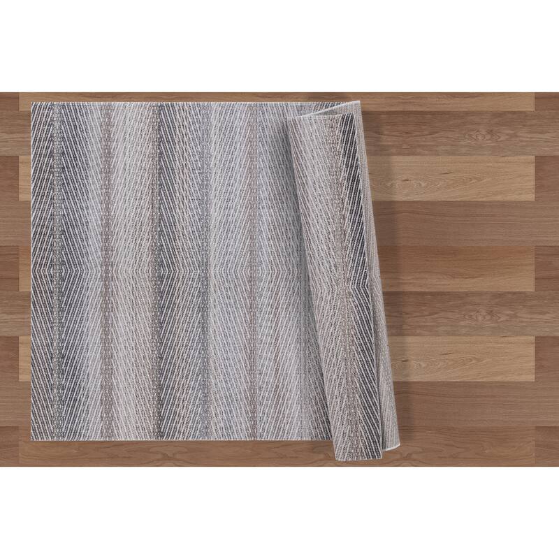 Desire Collection Abstract Brown/Grey Area Rug