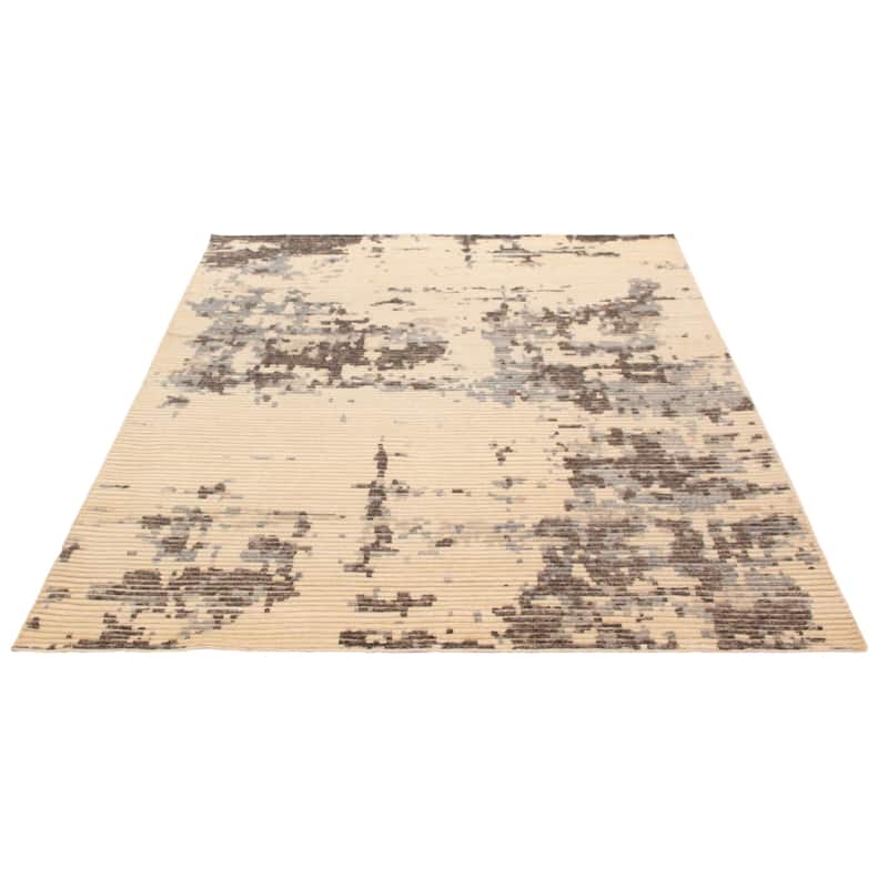 ECARPETGALLERY Hand-knotted Tangier Cream Wool Rug - 8'2 x 9'10