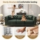 preview thumbnail 26 of 36, GDFStudio - Multi-Size Faux Leather 6-Seat Chesterfield Modular Sofa Set with Metal Trim & 6 Pillows