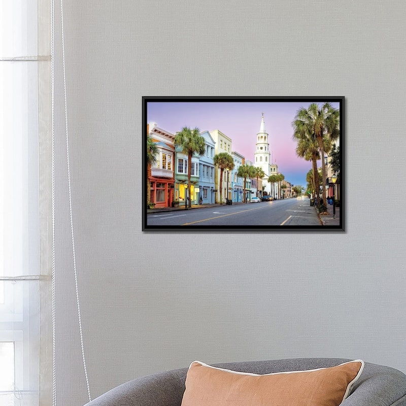 iCanvas "Southern Charm, Charleston South Carolina" by Susanne Kremer Framed Canvas Print