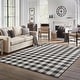 preview thumbnail 19 of 26, Style Haven Gingham Check Indoor/Outdoor Area Rug..