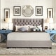 preview thumbnail 4 of 11, Naples Wingback Button Tufted Upholstered Bed by iNSPIRE Q Artisan