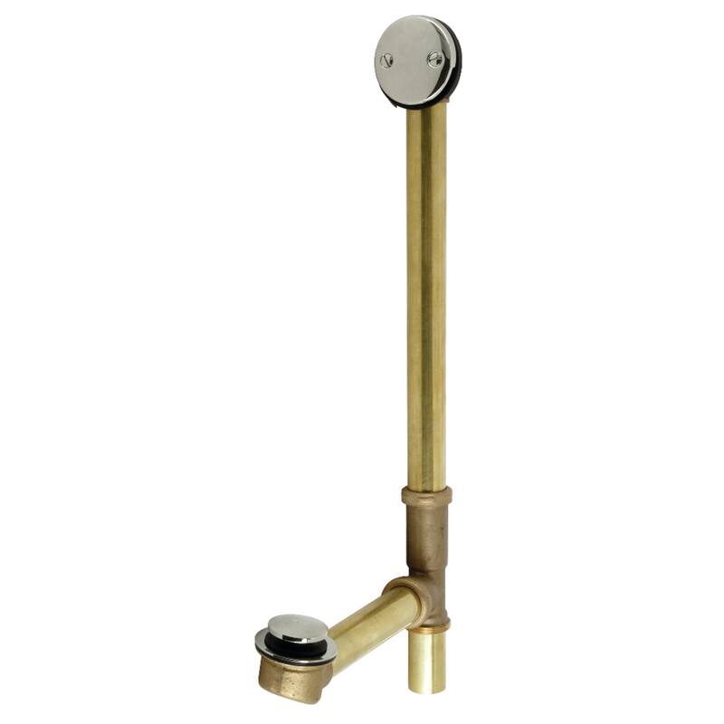 Kingston Brass Made To Match Tip-Toe Tub Waste and Overflow, 20 Gauge - Polished Nickel