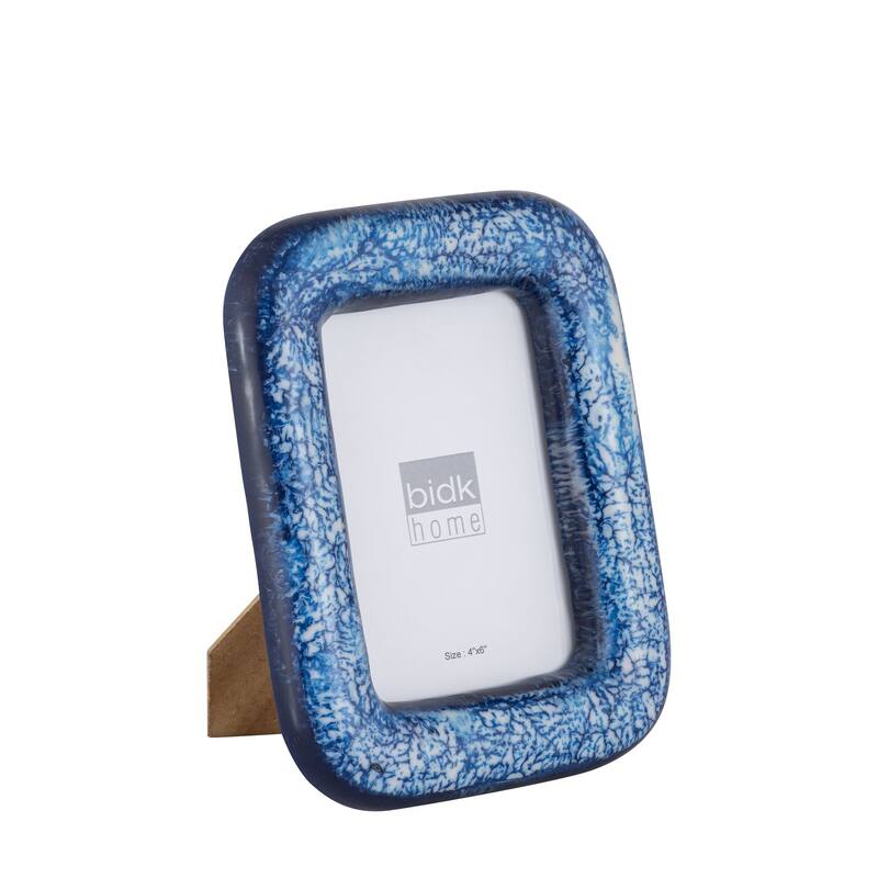 Blue Resin & MDF 4x6 Photo Frame