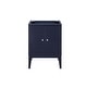 preview thumbnail 21 of 22, James Martin Vanities Linden 24" Single Vanity Cabinet, with White Glossy Composite Countertop Navy Blue