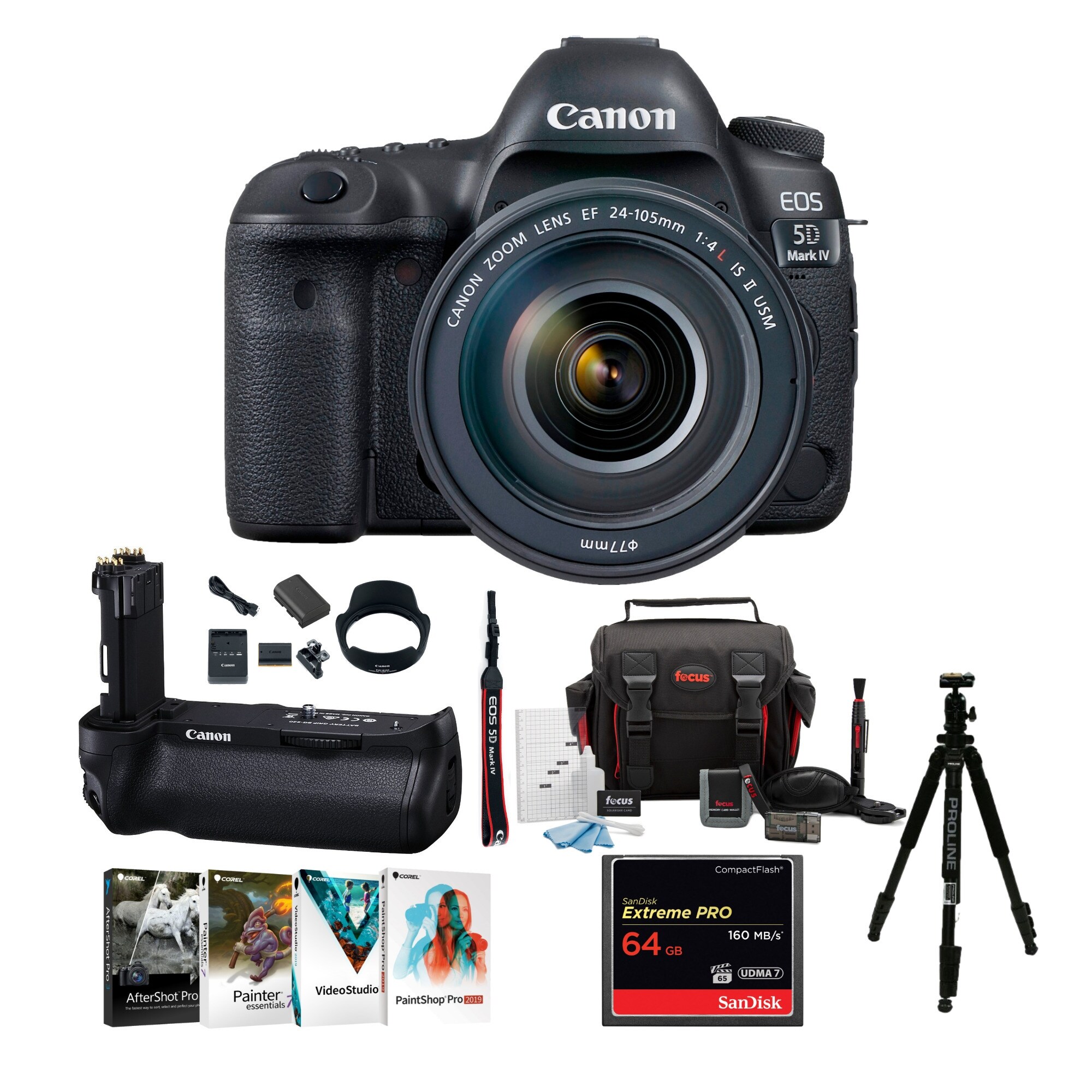 Shop Canon Eos 5d Mark Iv Camera W Ef 24 105mm F 4l Is Ii Usm Lens Holiday Bundle Overstock 26279711