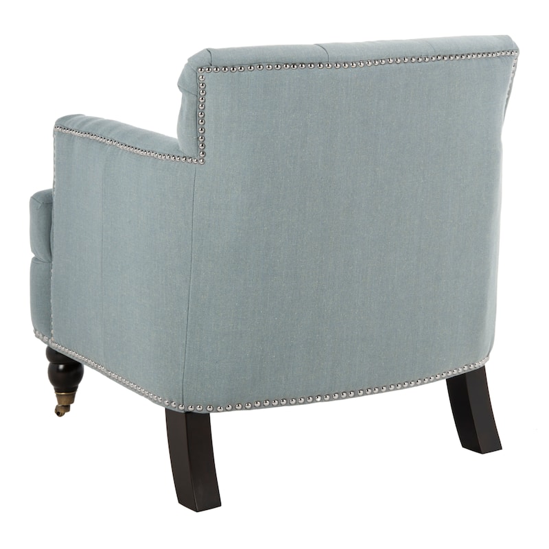 SAFAVIEH Tori Antiqued Tufted Club Chair - 28" x 34.4" x 32.7". - 28"W x 34"D x 33"H