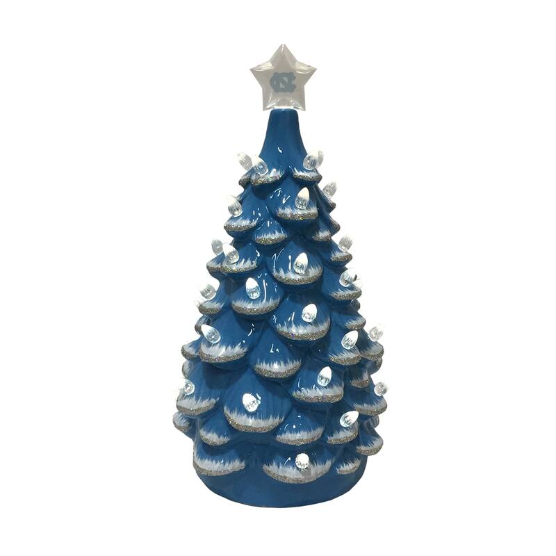 14 inch North Carolina Ceramic Tree - blue