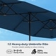 preview thumbnail 11 of 58, Gymax 13 FT Double-sided Patio Umbrella Outdoor Large Twin Size