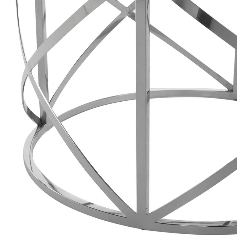 SAFAVIEH Couture Ren 54-inch Glass Top Dining Table - 54"W x 54"D x 30"H