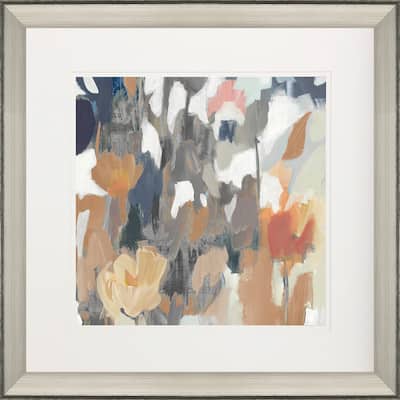 Corner Flower Stand II Framed Art Giclee Under Glass - Blue
