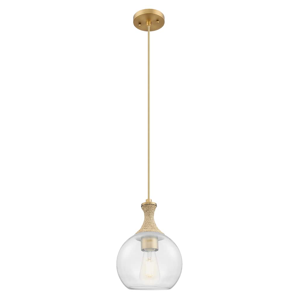 Innovations Lighting Downtown Urban - Astor - 1 Light 8" Rope Detailed Cord Hung Mini Pendant