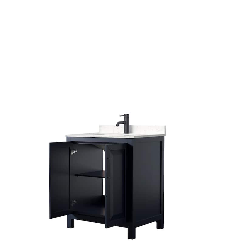 Daria 30 Inch Single Vanity, Cultured Marble Top